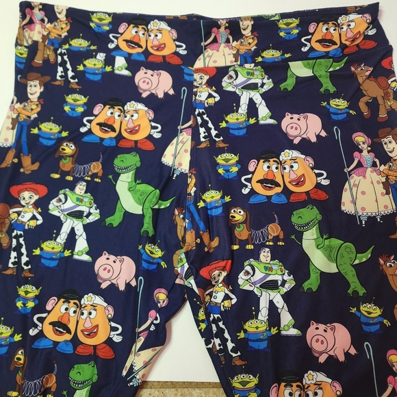 Toy Story Disney Parks Pixar Womens 2XL Leggings Woody Jessie Buzz Stretchy - Picture 10 of 11
